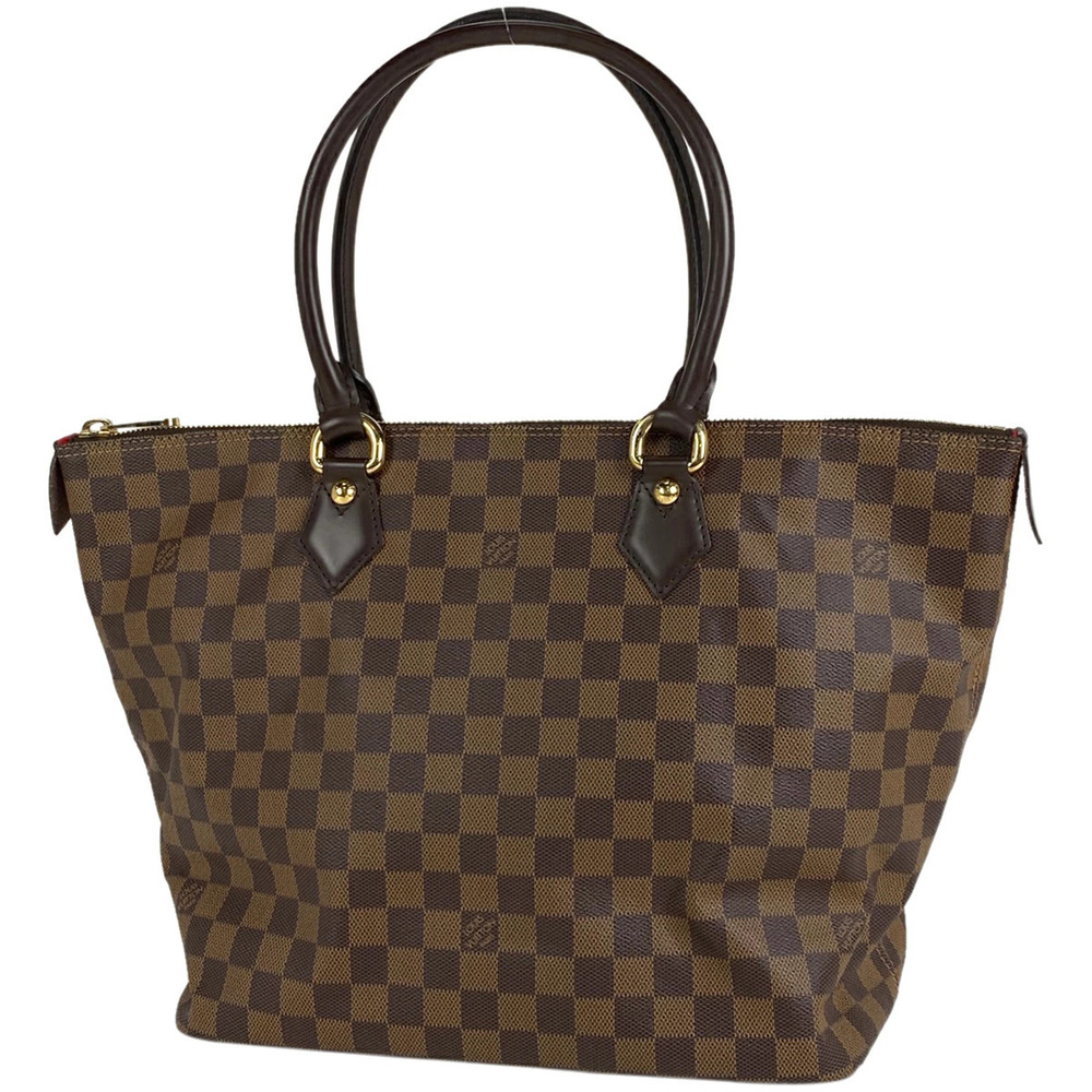 Louis Vuitton Saleya Handbag Tote Bag Damier Brown